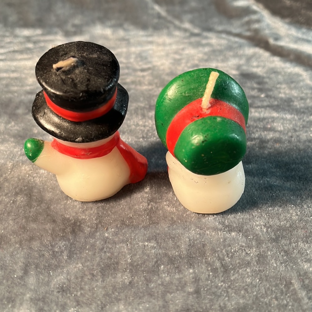 VTG Snowman Candles - Picture 3 of 6